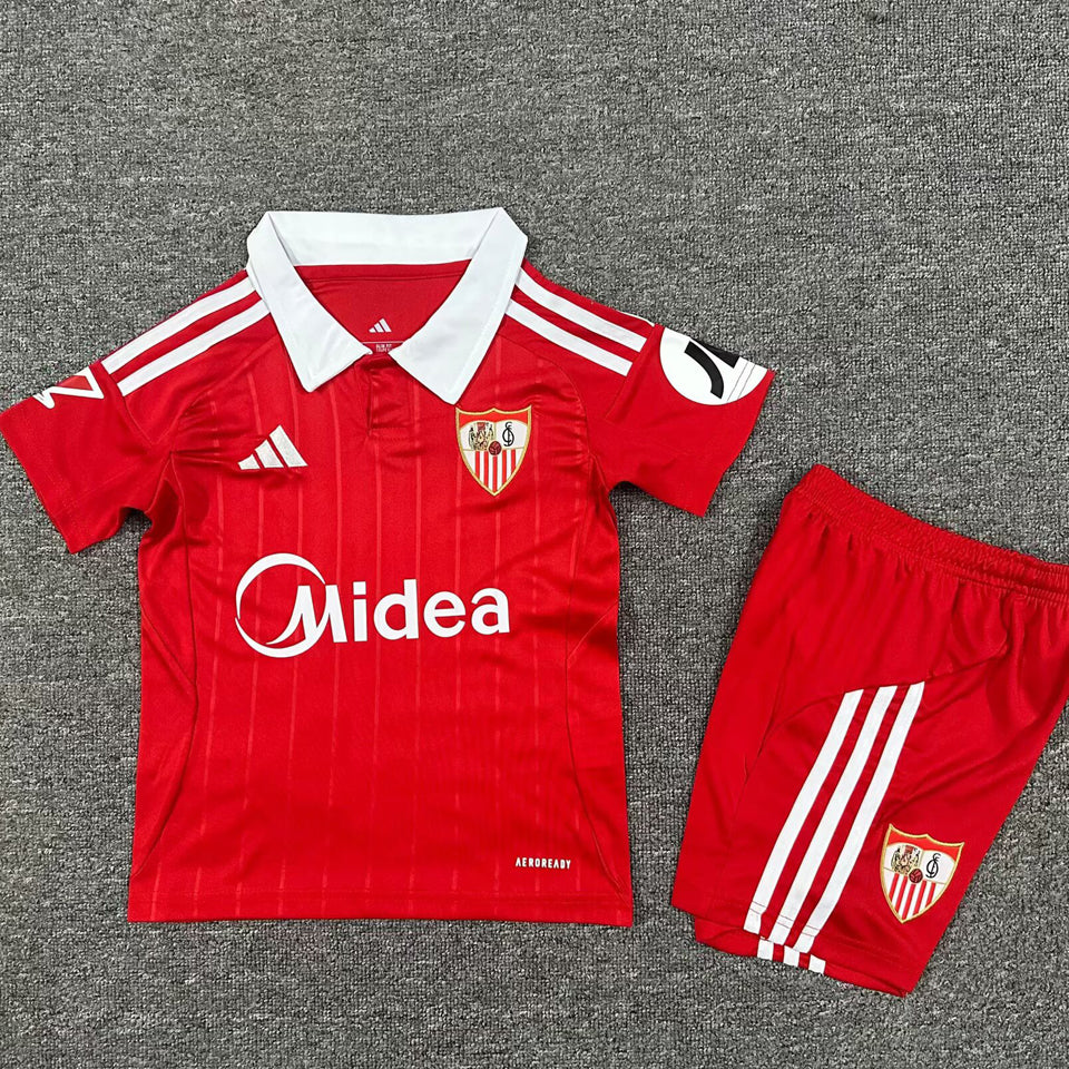 Jersey 2025/26 Sevilla FC Visitante Manga corta Niño