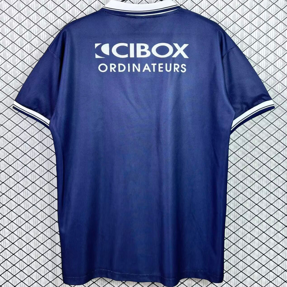 jersey 1998/1999 fc girondins de bordeaux local manga corta versión fan retro