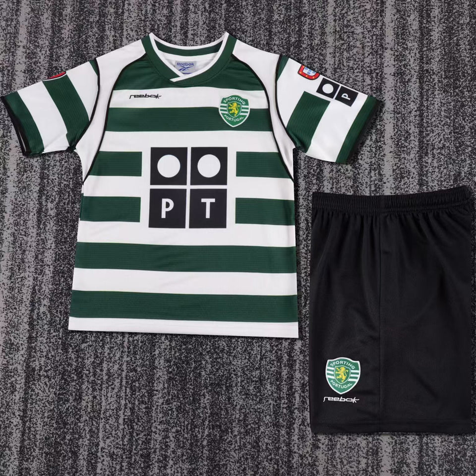 Jersey 2001/03 Lisbon Local Manga corta Niño Retro