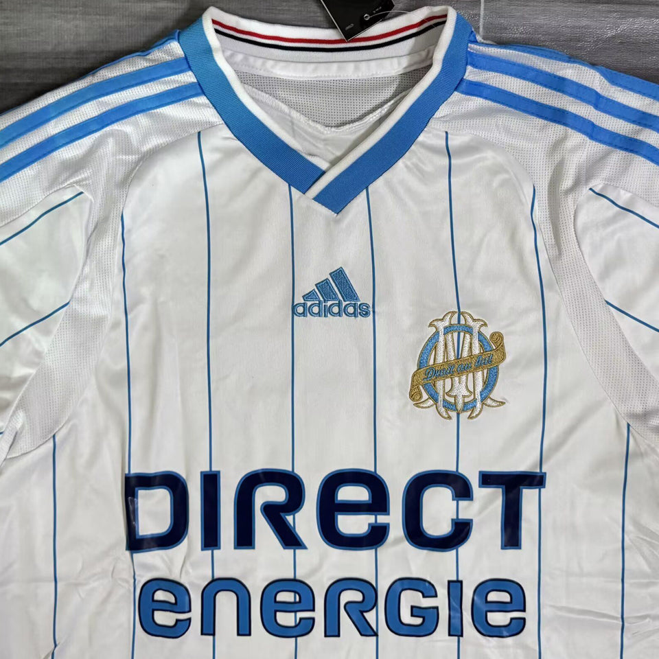 jersey 2009/2010 marseille local manga corta versión fan retro