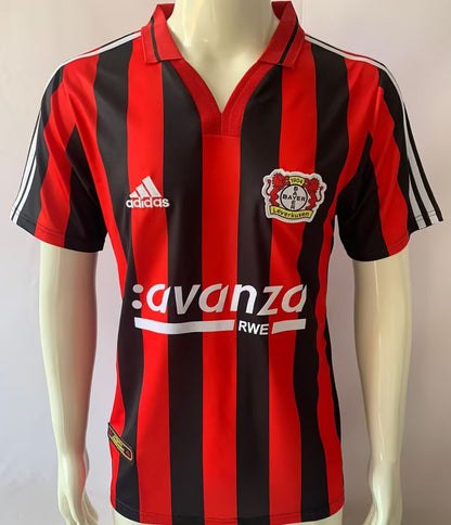 Jersey 2000/2001 Leverkusen Local Manga corta Versión Fan Retro