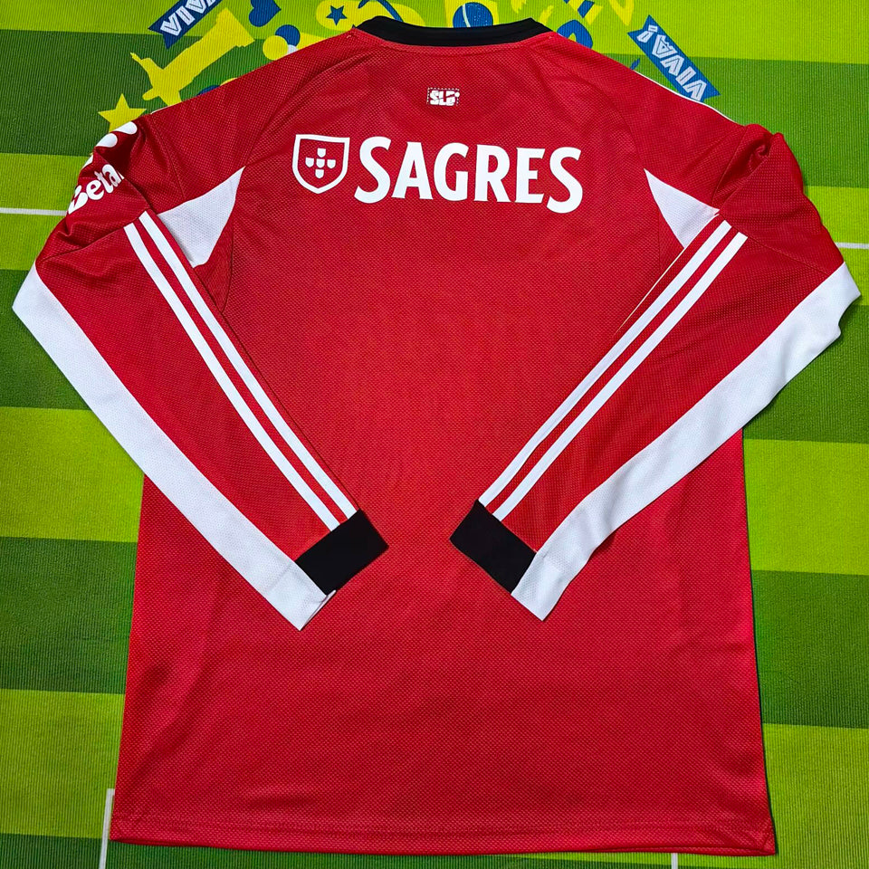 jersey 2025/26 benfica local manga larga versión fan