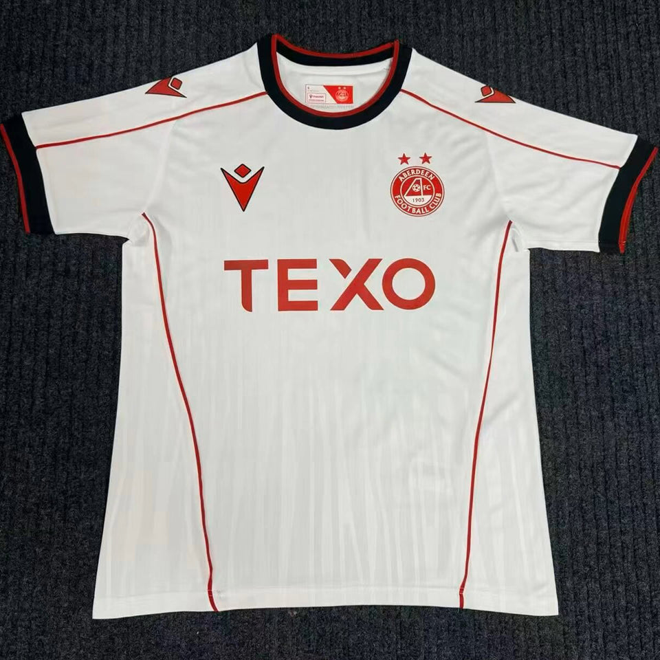 jersey 2026/27 aberdeen visitante manga corta versión fan
