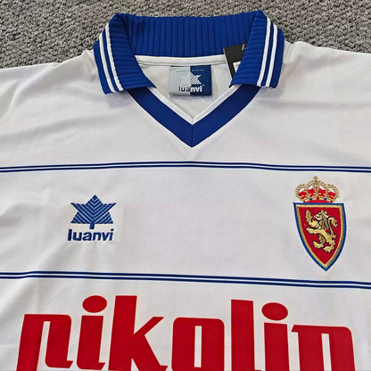 Jersey 1999/2000 Zaragoza Local Manga corta Versión Fan Retro
