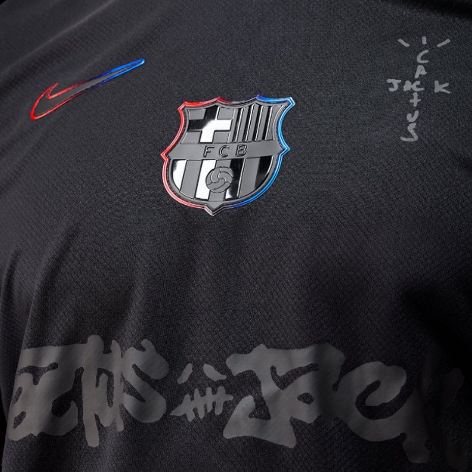 Jersey 2025 Barcelona Especial Travis Scott Manga corta Versión Fan