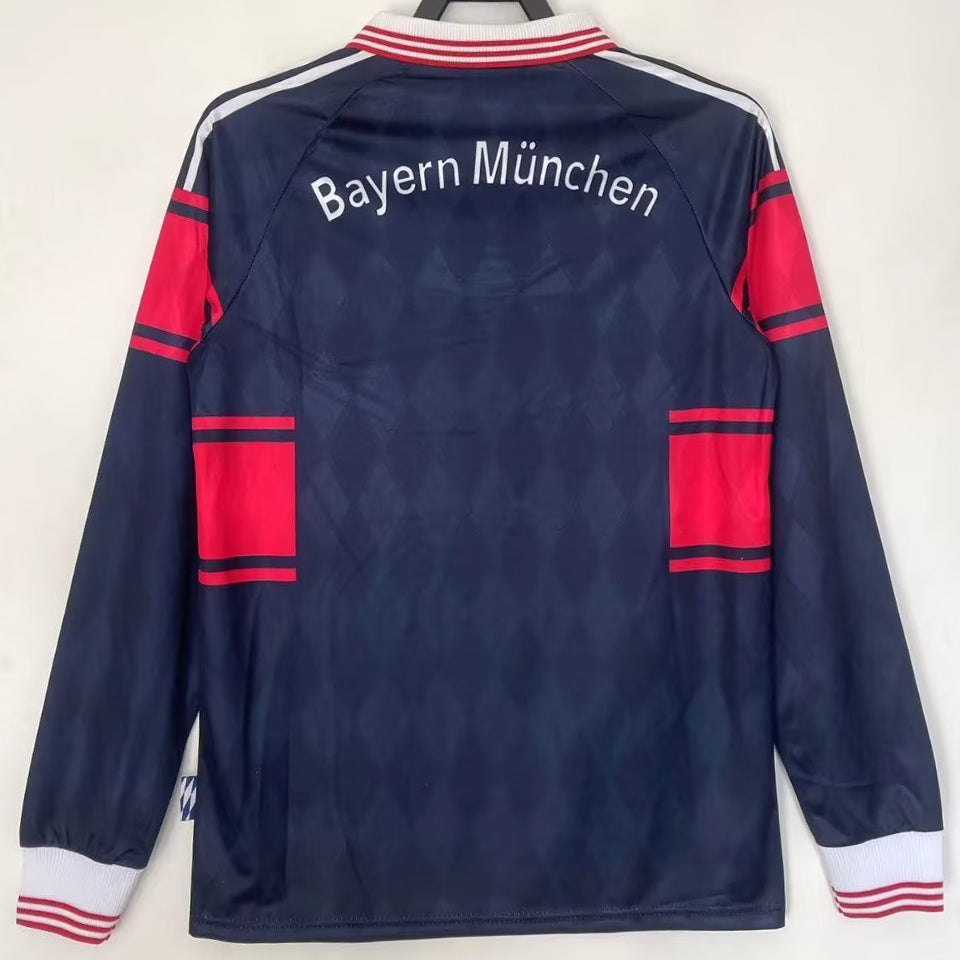 jersey 1997/1999 bayern munich local manga larga versión fan retro