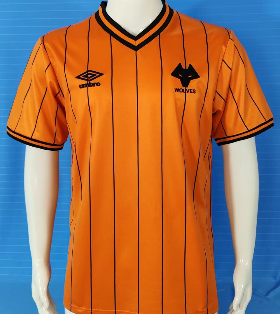 jersey 1985/1986 wolves local manga corta versión fan retro