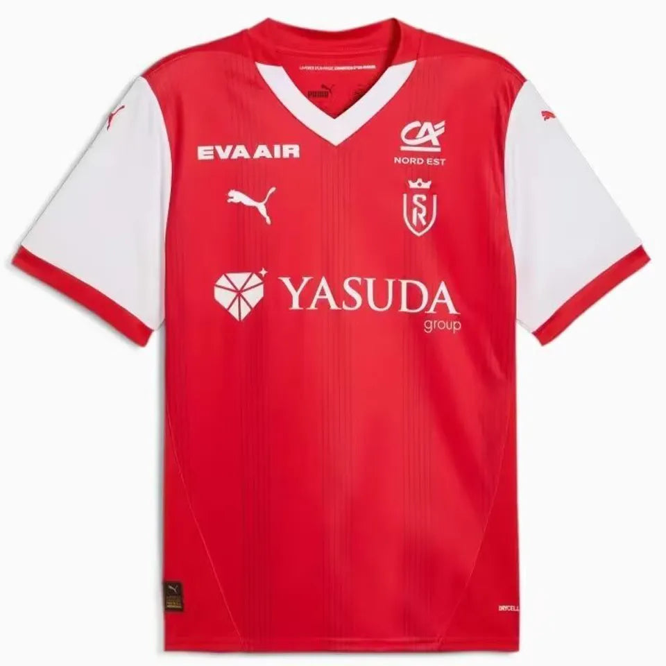 Jersey 2024/25 Stade de Reims Local Manga corta Versión Fan