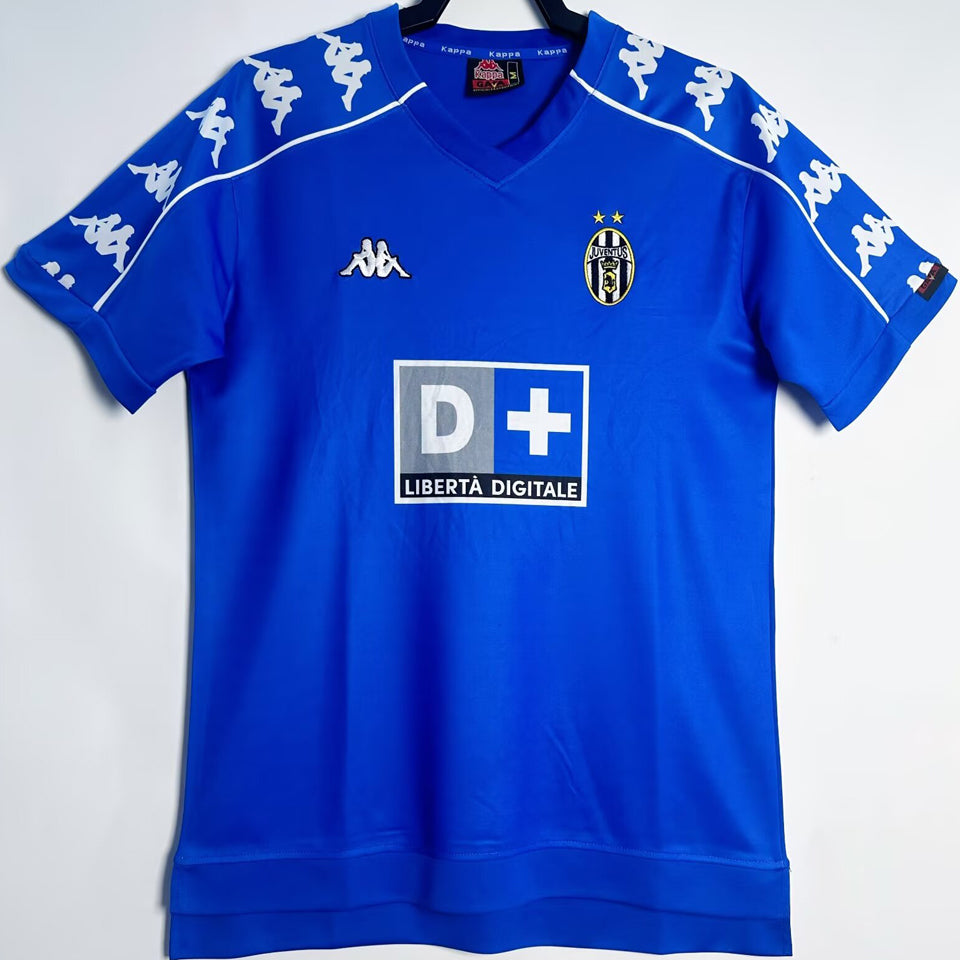 jersey 1999/2000 juventus visitante manga corta versión fan retro