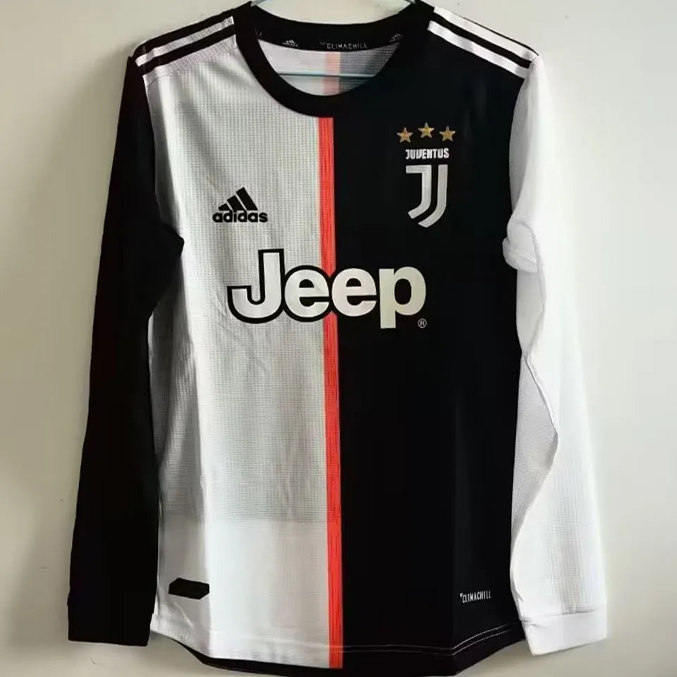 Jersey 2019/20 Juventus Local Manga larga Versión Jugador Retro