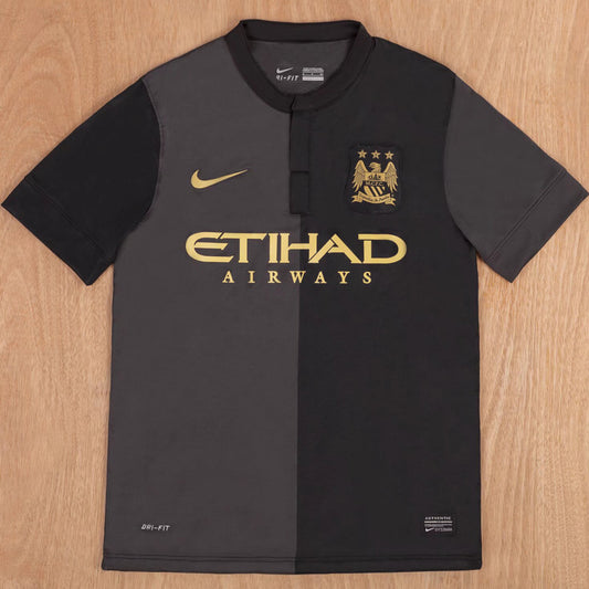 Jersey 2013/14 Manchester City Visitante Manga corta Versión Fan Retro