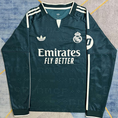 Jersey 2026/27 Real Madrid Visitante Manga larga Versión Fan