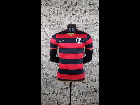 jersey 2008 flamengo rj local manga corta versión fan retro