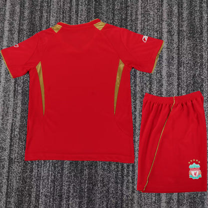 Jersey 2005/2006 Liverpool Local Manga corta Niño Retro