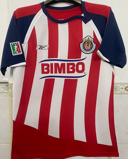 Jersey 2007/2008 Chivas Local Manga corta Versión Fan Retro