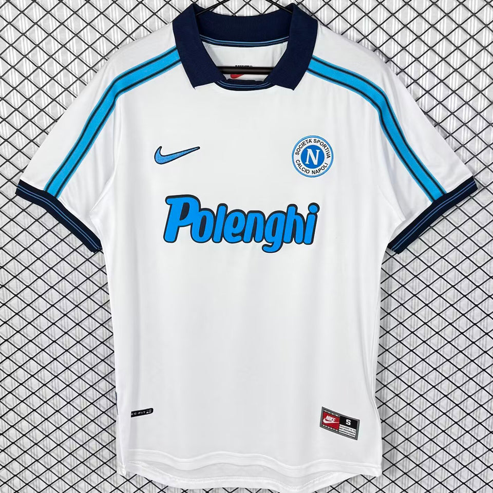 jersey 1998/1999 napoli visitante manga corta versión fan retro