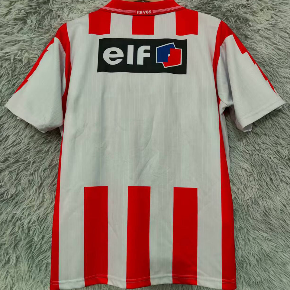 jersey 1995/1996 necaxa local manga corta versión fan retro