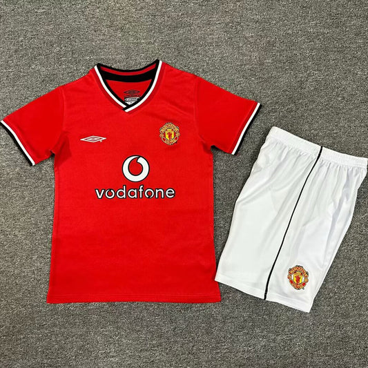 Jersey 2000/02 Manchester United Local Manga corta Niño Retro