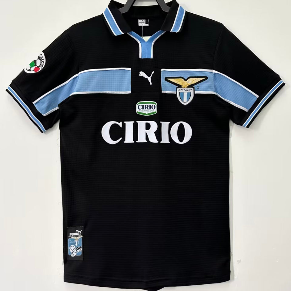 jersey 1998/99 lazio visitante manga corta versión fan retro