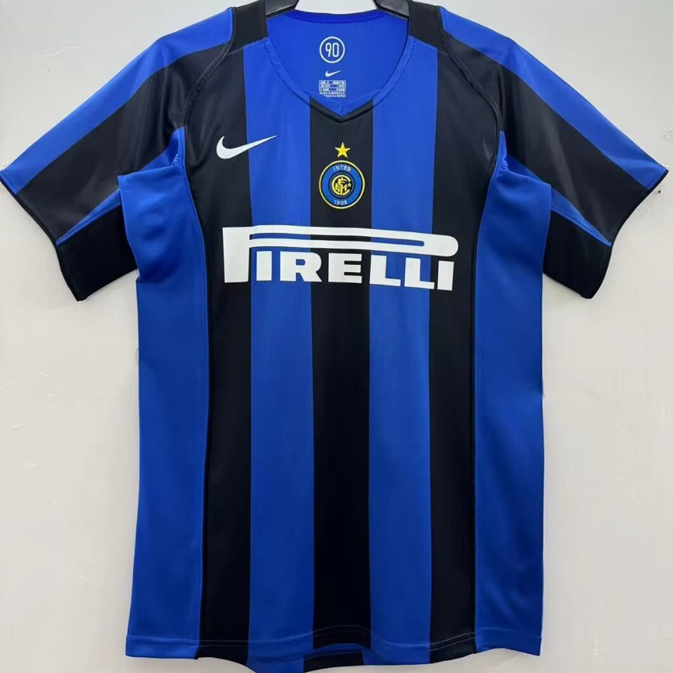 Jersey 2004/05 Inter Milan Local Manga corta Versión Fan Retro