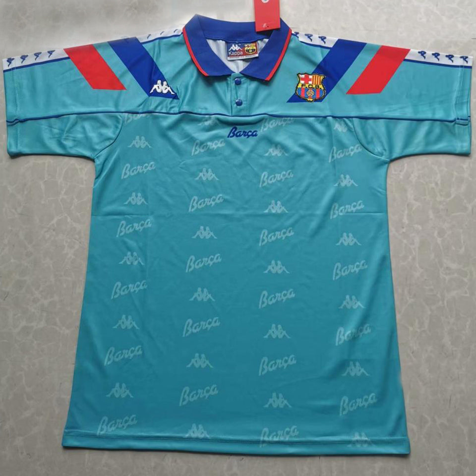 jersey 1992/95 barcelona visitante manga corta versión fan retro
