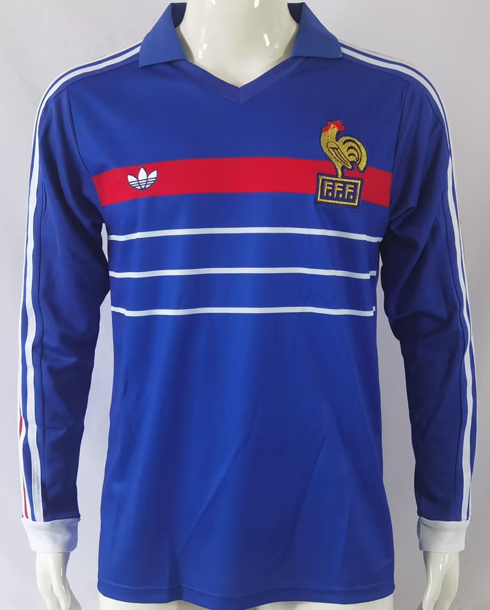 1982/84 francia local versión fan selecciones retro