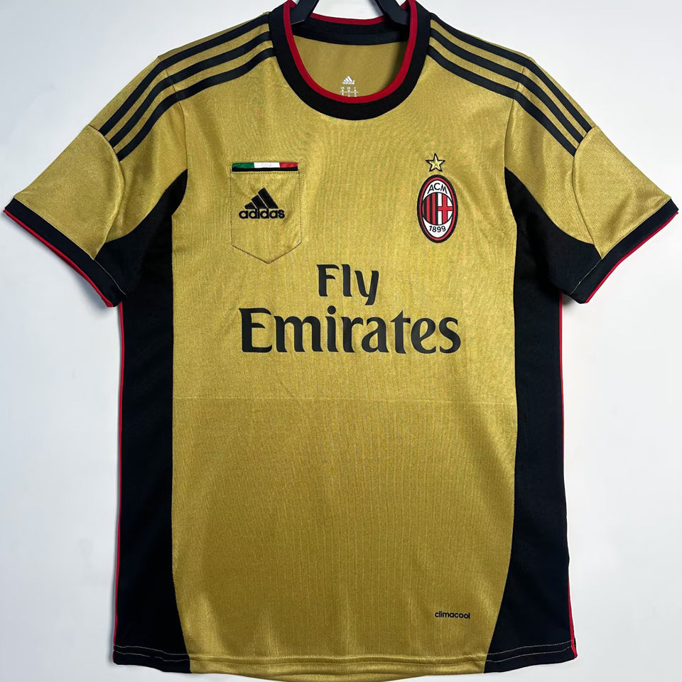 jersey 2013/14 ac milan tercero manga corta versión fan retro
