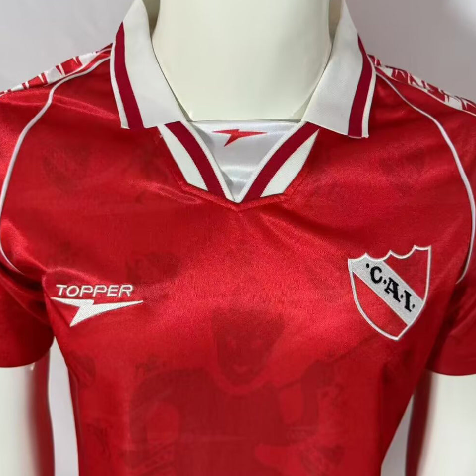jersey 1997/98 atlético independiente local manga corta versión fan retro