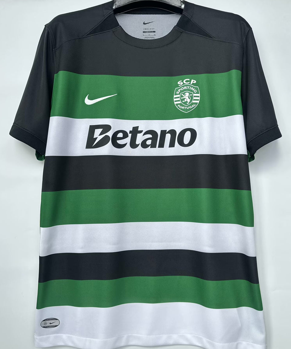 Jersey 2024/25 Sporting CP Lisbon Local Manga corta Versión Fan