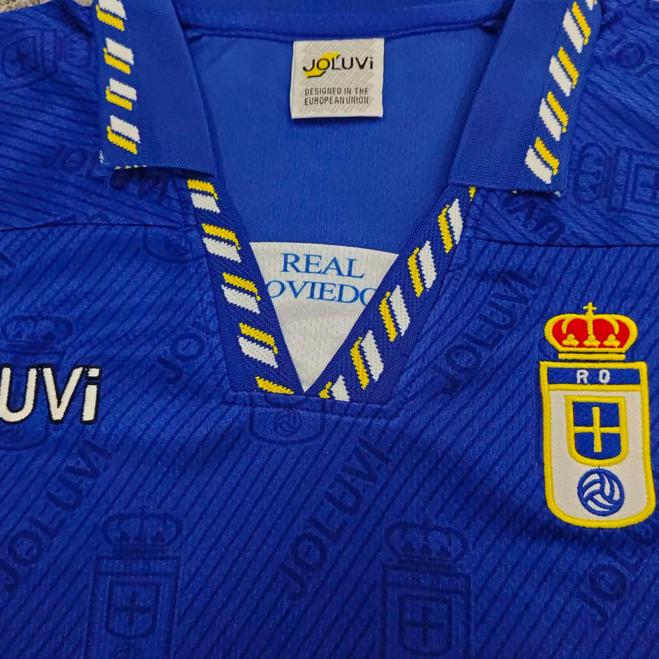 jersey 1995/1996 real oviedo local manga corta versión fan retro