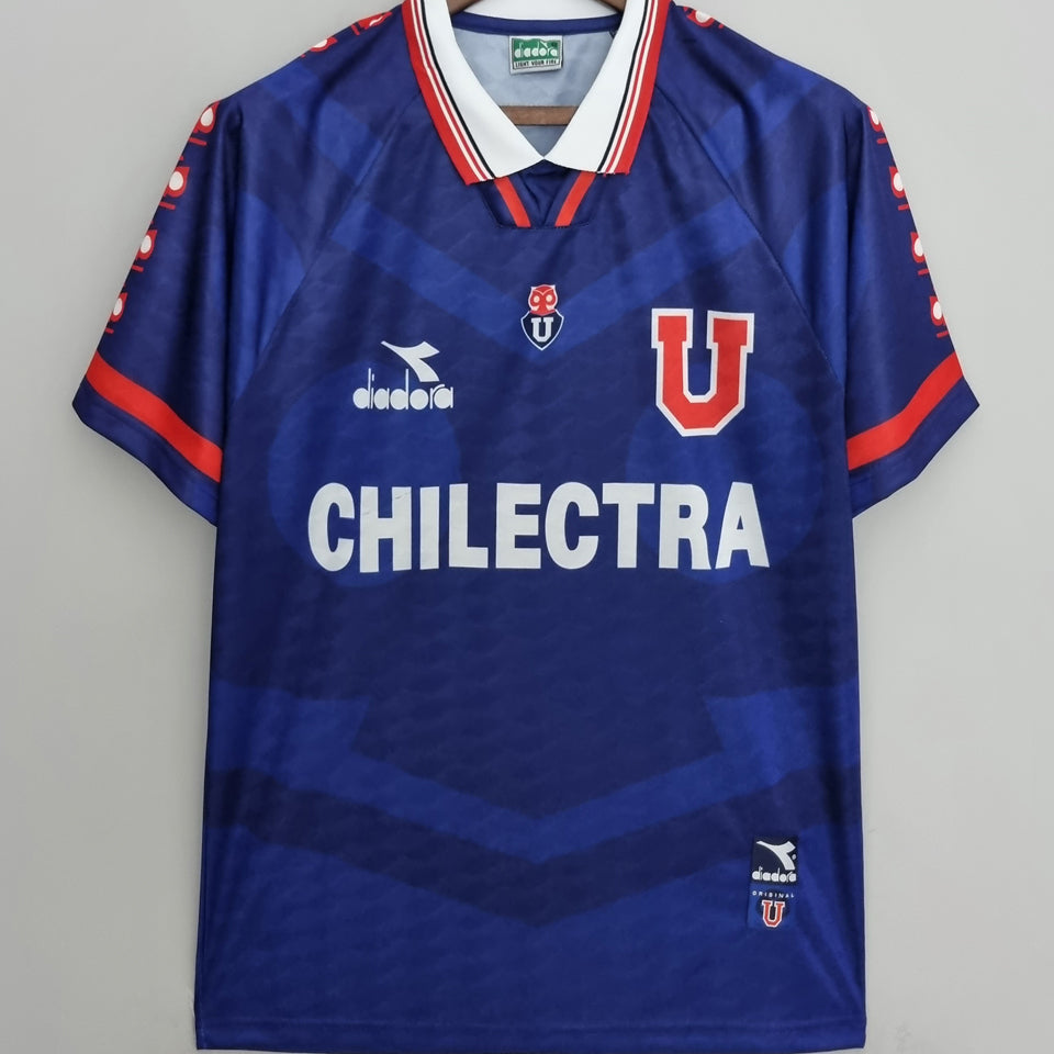 jersey 1996 universidad de chile local manga corta versión fan retro