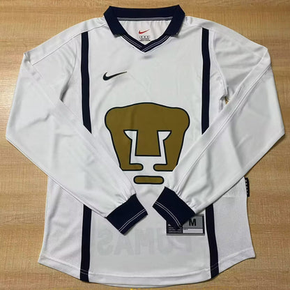Jersey 1999/2000 Pumas UNAM Local Manga larga Versión Fan Retro