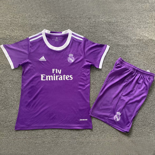 Jersey 2016/17 Real Madrid Visitante Manga corta Niño Retro