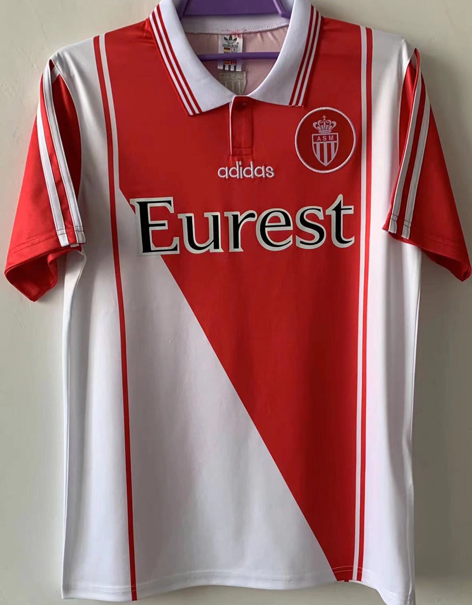 jersey 1998 monaco local manga corta versión fan retro