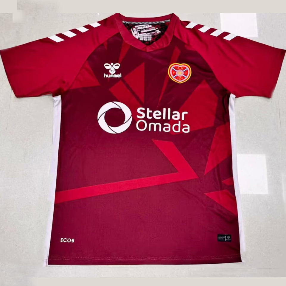 Jersey 2025/26 Hearts Local Manga corta Versión Fan