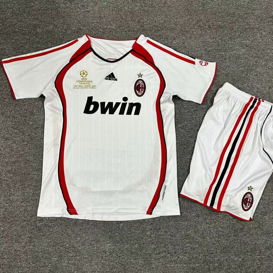 Jersey 2006/07 AC Milan Visitante Manga corta Niño Retro