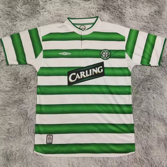 Jersey 2003/2004 Celtic Local Manga corta Versión Fan Retro
