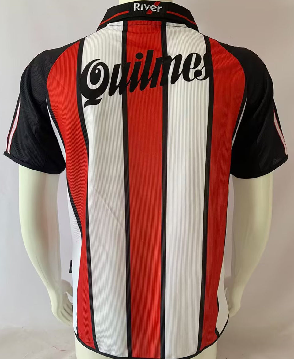 jersey 2000/2001 river plate visitante manga corta versión fan retro