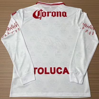 Jersey 1996/1997 Deportivo Toluca Visitante Manga larga Versión Fan Retro