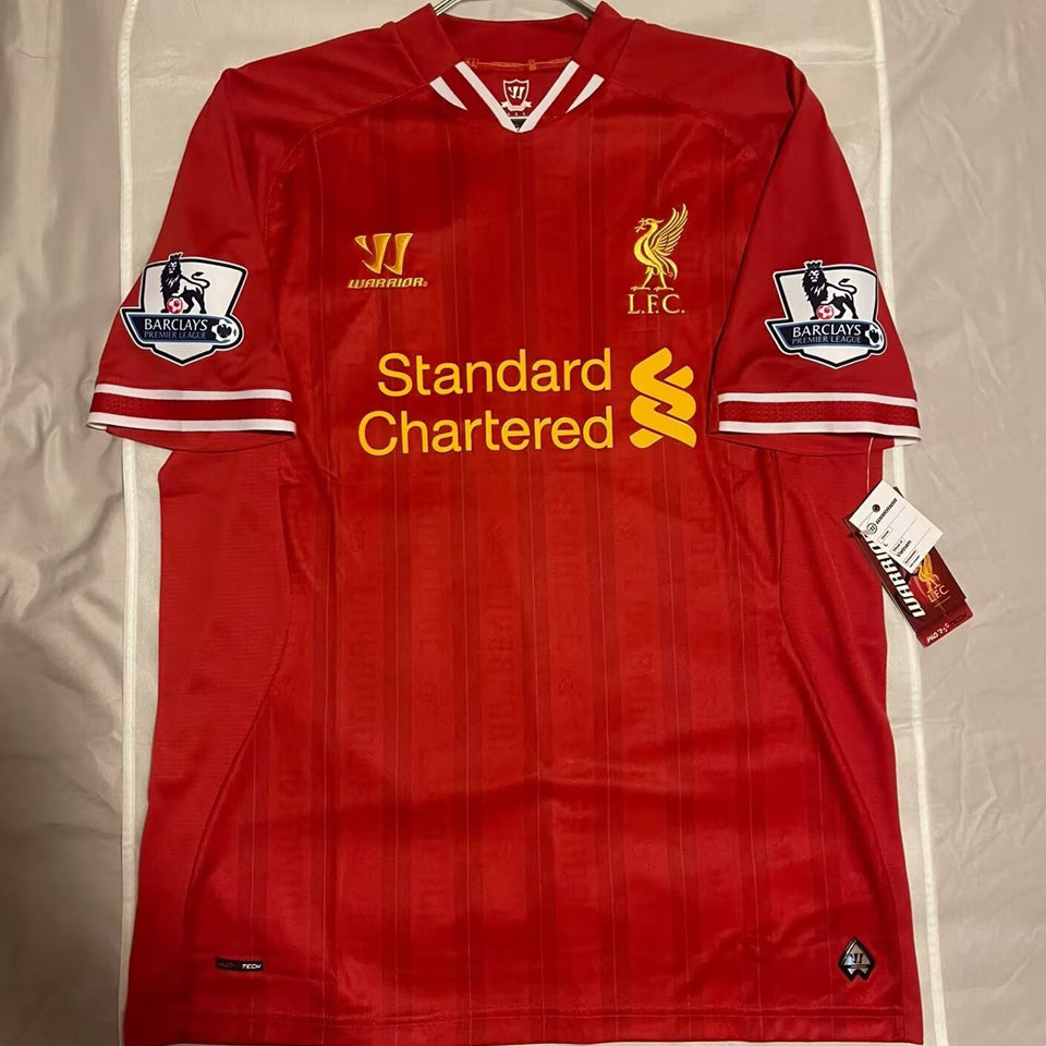 jersey 2013/14 liverpool local manga corta versión fan retro