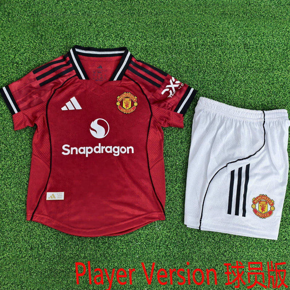 jersey 2025/26 manchester united local manga corta versión jugador