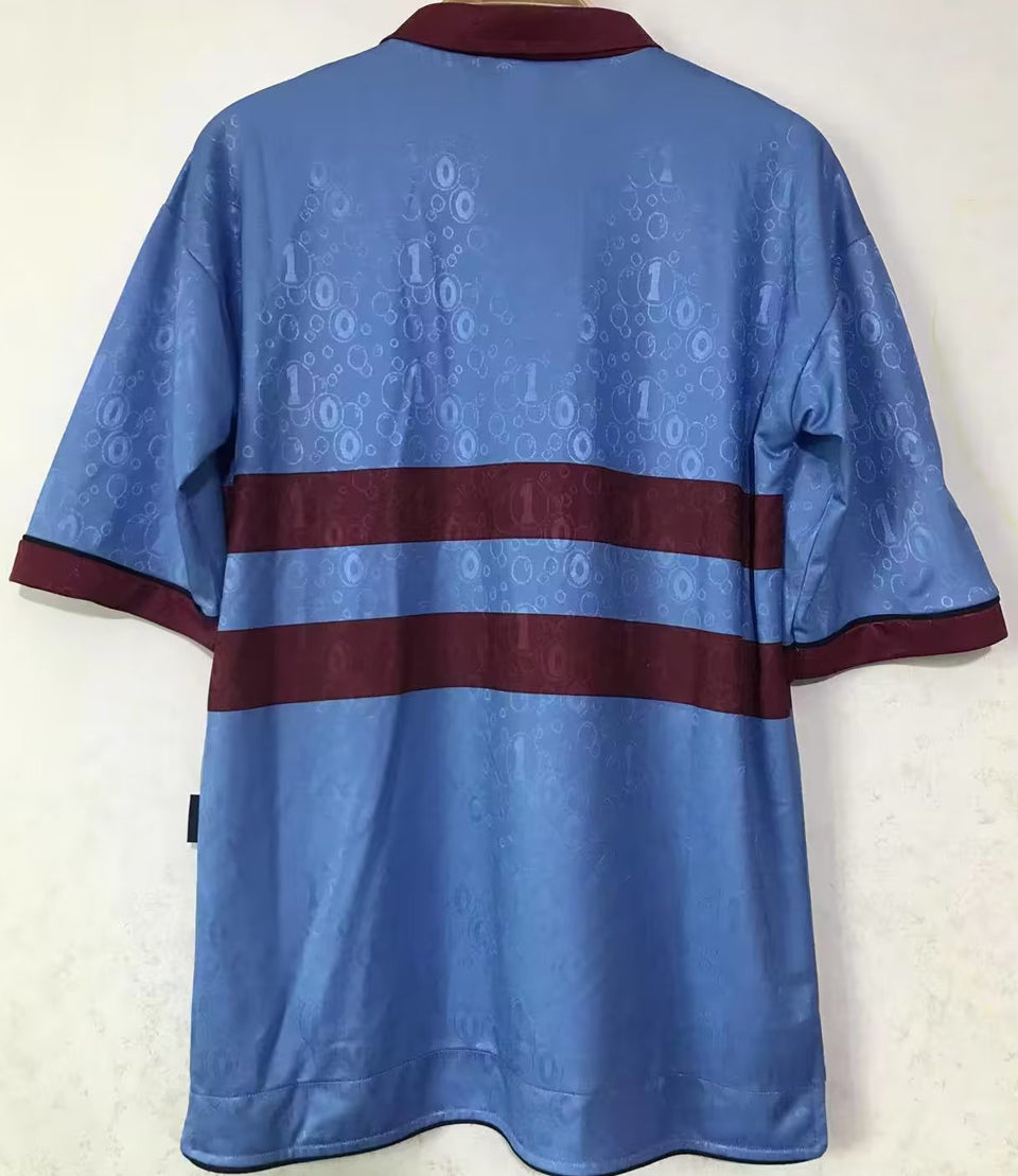 jersey 1995/97 west ham visitante manga corta versión fan retro