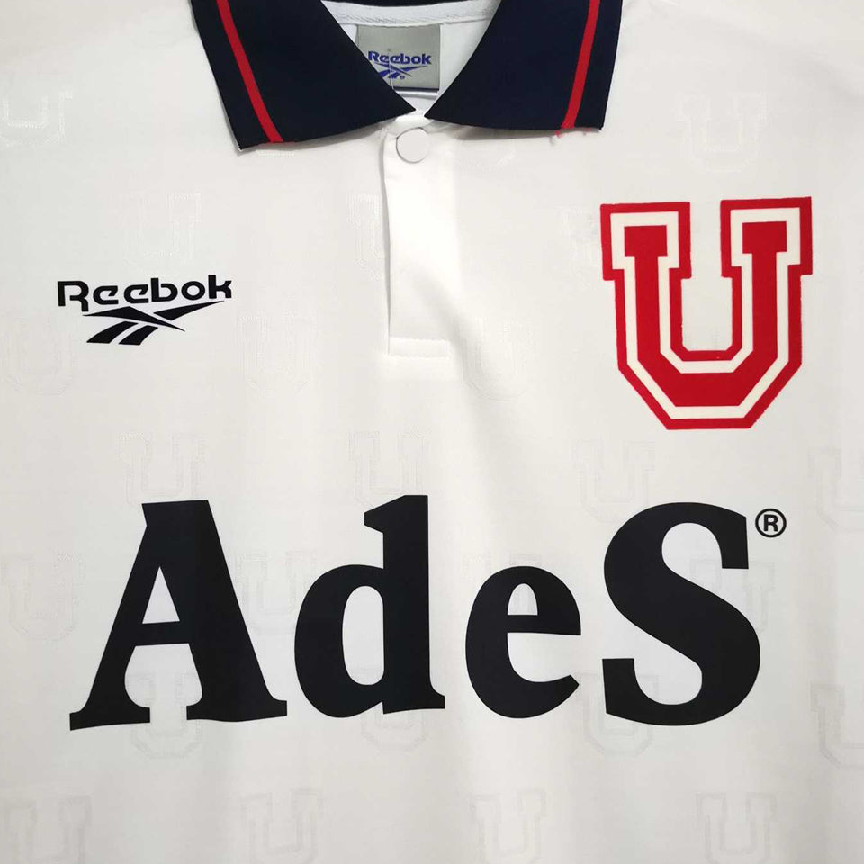jersey 1998 universidad de chile visitante manga corta versión fan retro