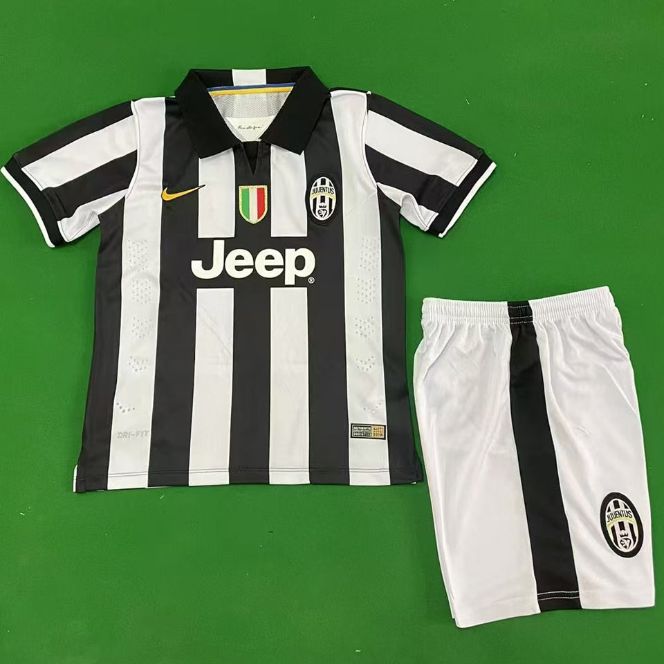 Jersey 2014/2015 Juventus Local Manga corta Niño Retro