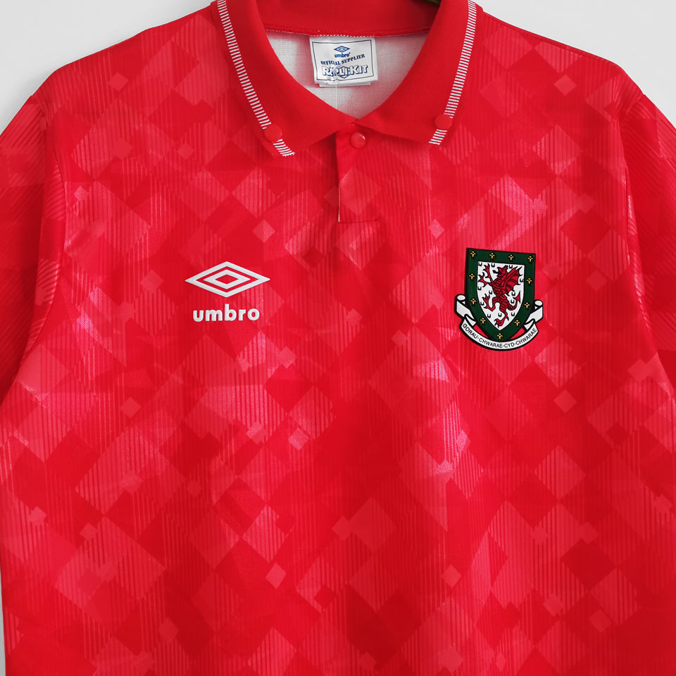 1990/92 wales local versión fan selecciones retro