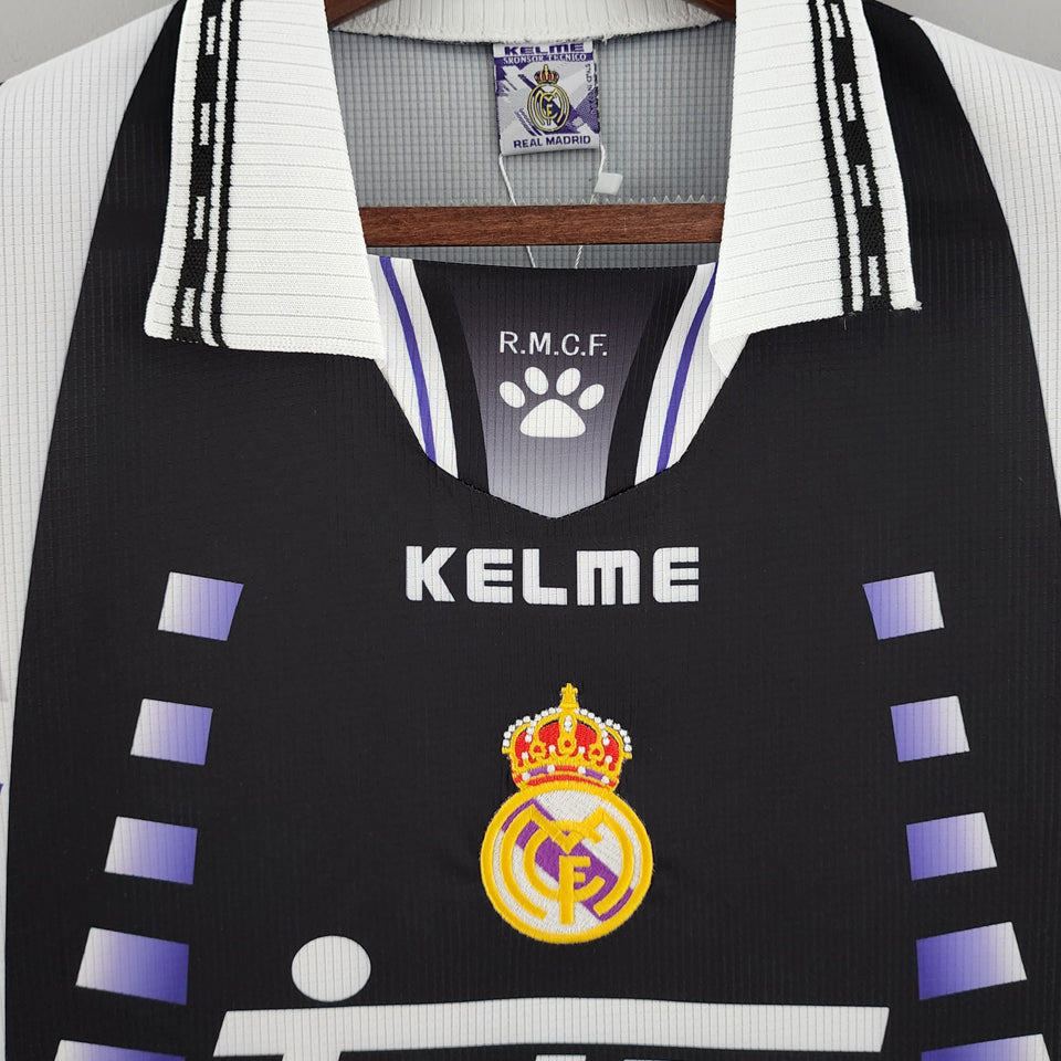 jersey 1997/98 real madrid tercero manga corta versión fan retro