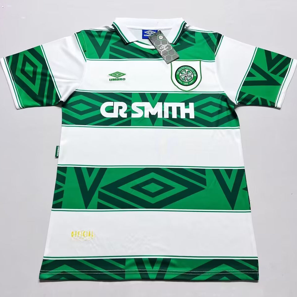 jersey 1993/95 celtic local manga corta versión fan retro