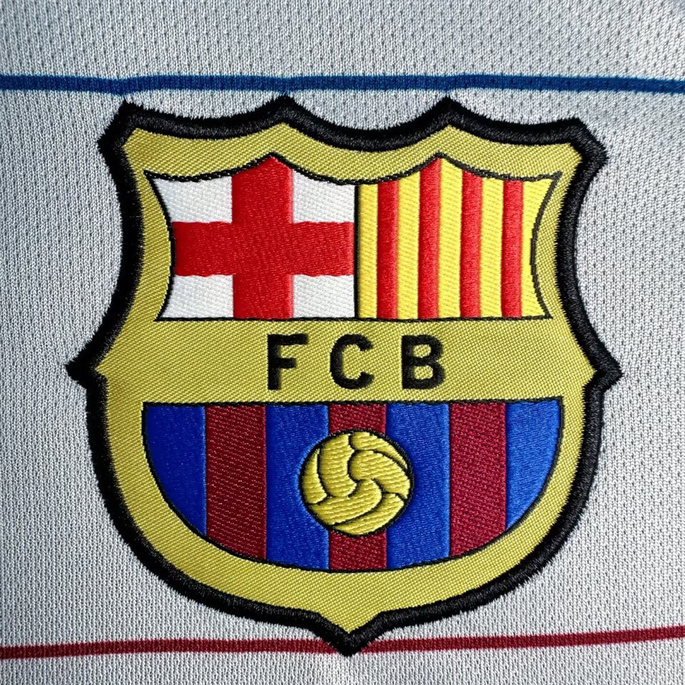 Jersey 2003/04 Barcelona Visitante Manga larga Versión Fan Retro