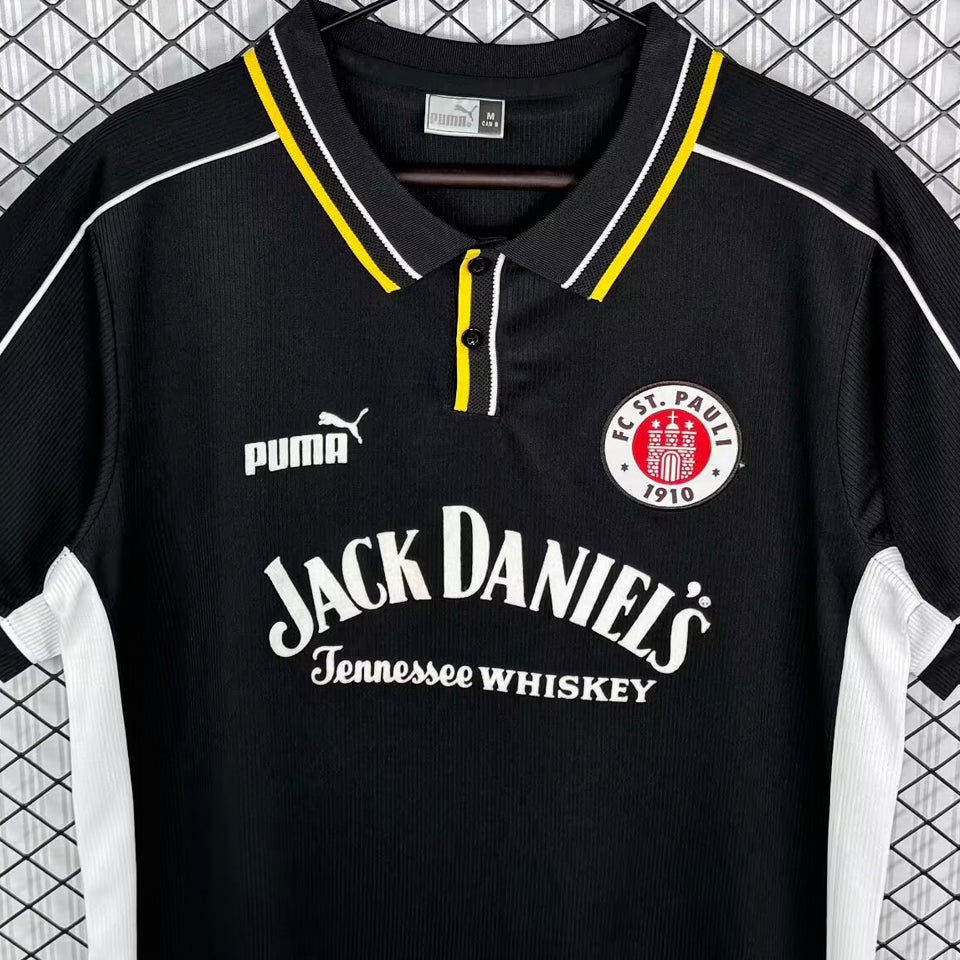 jersey 1999/2000 st pauli visitante manga corta versión fan retro