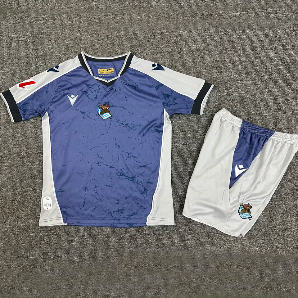 Jersey 2025/26 Real Sociedad Visitante Manga corta Niño